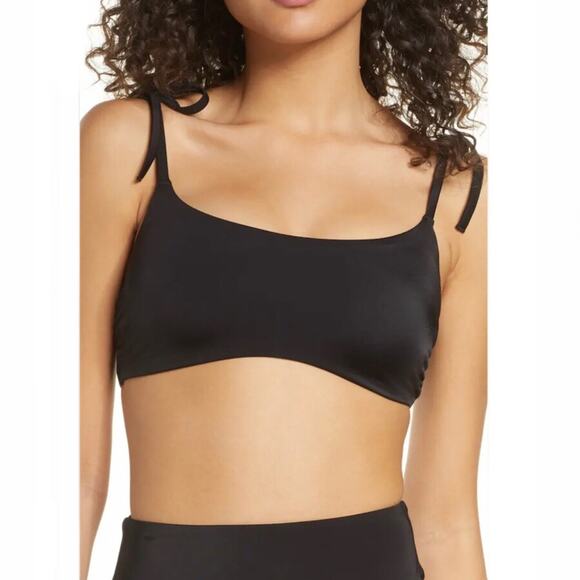 CHELSEA28 NWT Easy Retro Tie Strap Bikini Top M - Picture 1 of 9